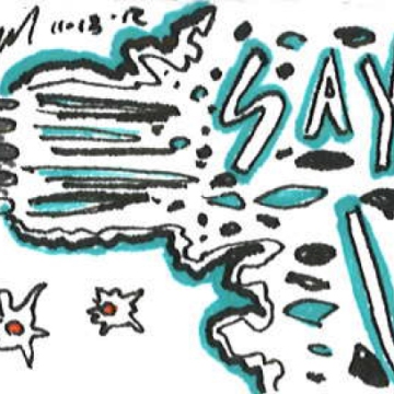 say no to violence by David Scheier